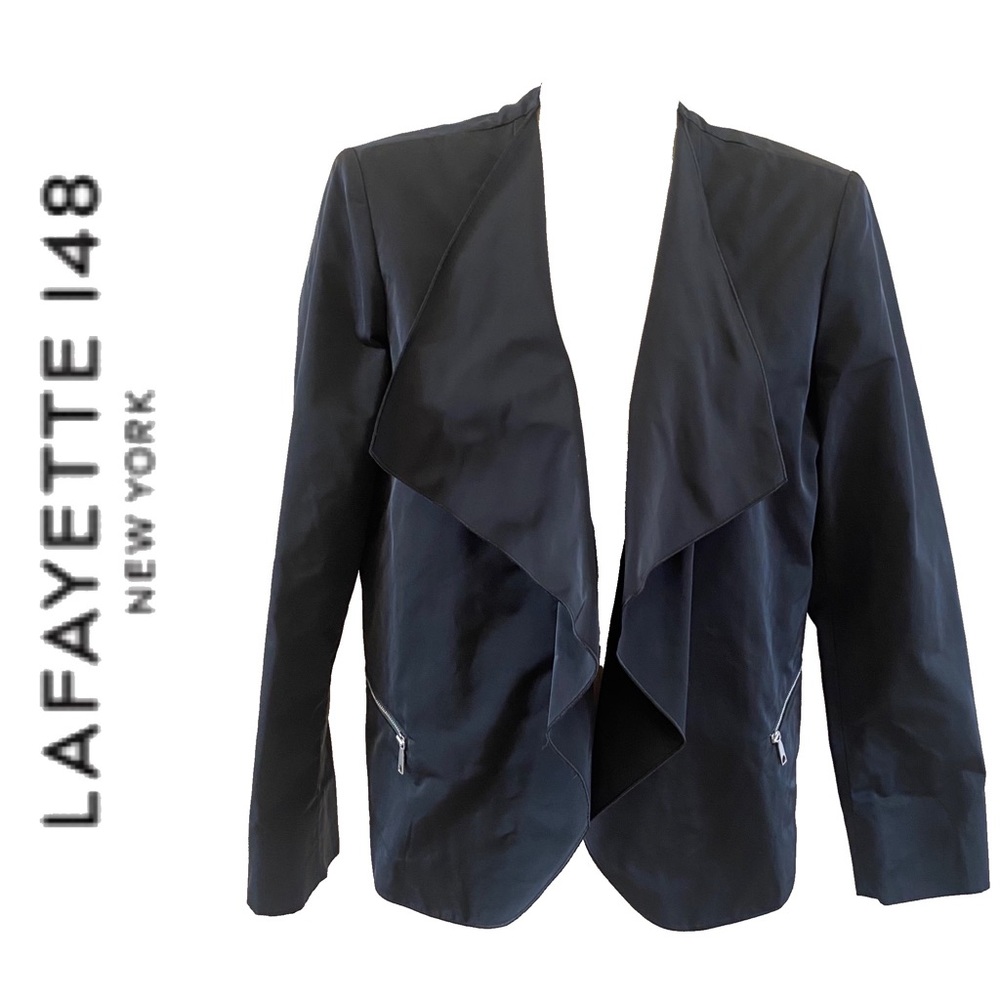 LAFAYETTE 148 black shawl lapel jacket